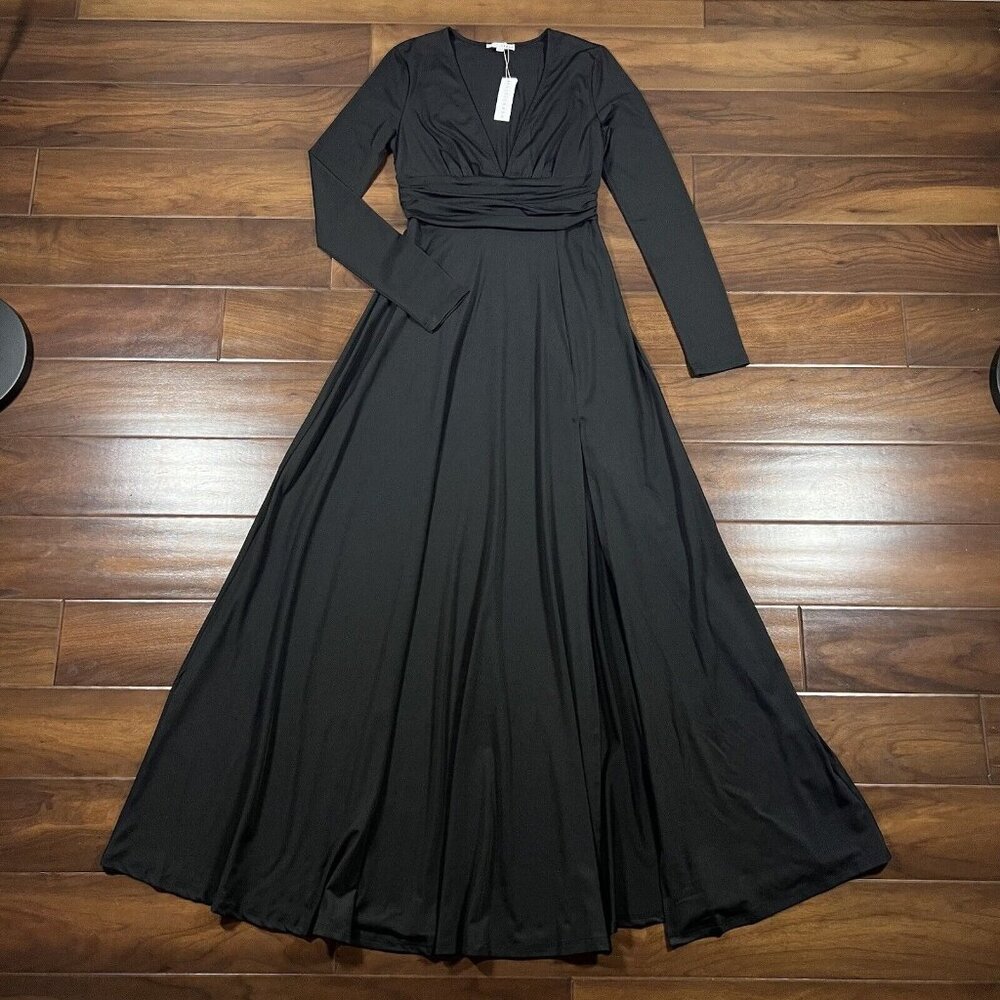 Elegant Black Long Sleeve Dress